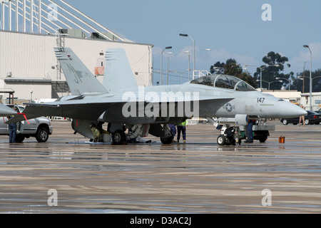 Us marines f/a-18E Super Hornet du Marine Corps Air Station Miramar, Californie Banque D'Images