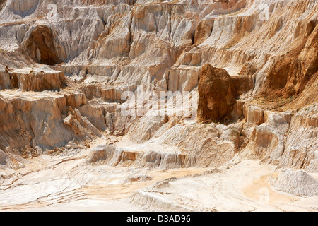 Ancienne carrière de calcaire et de kaolin pour produire de l'argile et la porcelaine de chine Banque D'Images