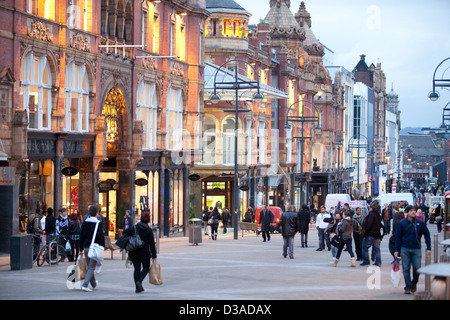 Leeds , West Yorkshire - Centre-ville Centre Commercial - Banque D'Images