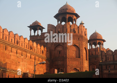 Le Fort rouge de Delhi, Inde Banque D'Images