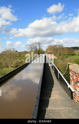 Aqueduc Canal Edstone Stratford Warwickshire Angleterre UK Banque D'Images