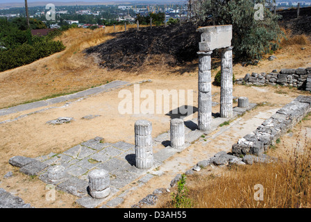 L'Ukraine. République autonome de Crimée. Ruines de l'ancienne ville grecque de Panticapaeum. Kertch. Banque D'Images