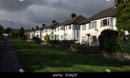 Style Art déco habitat pavillonnaire à Leeds Banque D'Images