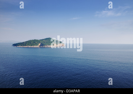 L'île de Lokrum, près de la ville de Dubrovnik, Croatie Banque D'Images