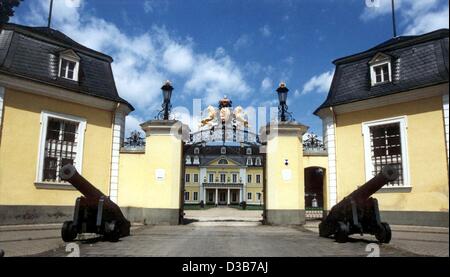 (Afp) - Une montre de filer à Neuwied Château de Neuwied, Allemagne. Le château baroque construit au 18ème siècle. Banque D'Images