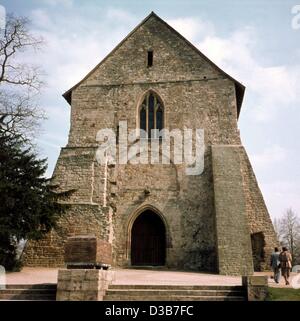 (Afp) - un filer non datée montre l'église du monastère de l'ancien couvent de Lorsch, Allemagne. Banque D'Images