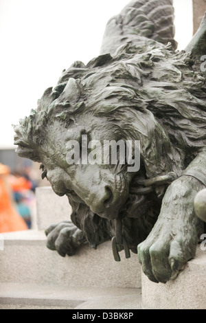 Lion ailé de Saint Marc Sculpture Banque D'Images