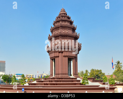 Monument de l'indépendance - Phnom Penh, Cambodge Banque D'Images