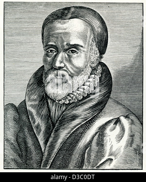 Après la gravure, Hollad Heroologia de William Tyndale, un Anglais qui est devenu une figure de premier plan de réforme protestante Banque D'Images