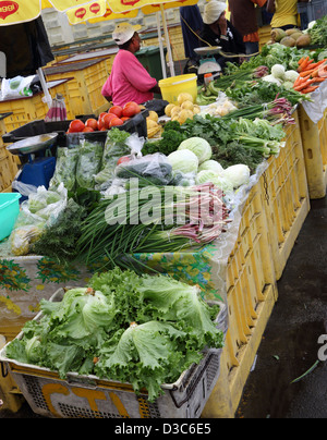 Blocage DU MARCHÉ DES CARAÏBES, LA DOMINIQUE Banque D'Images