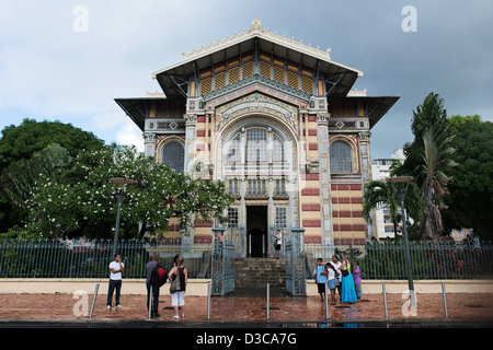 Bibliothèque Bibliothèque Schoelcher, fort de France, Martinique, mer des caraïbes, France Banque D'Images