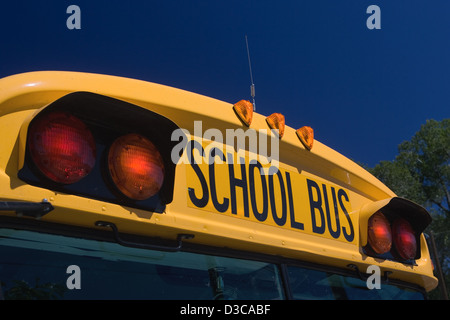 Schoolbus américain à Flagstaff, Arizona, USA Banque D'Images