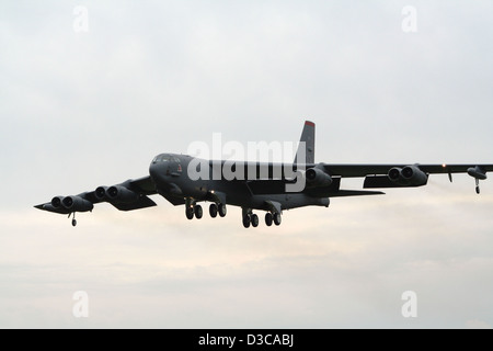 Débarquement du B-52 Stratofortress de l'US Air Force. Banque D'Images