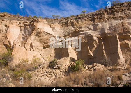 Affleurement de ignimbrite Banque D'Images