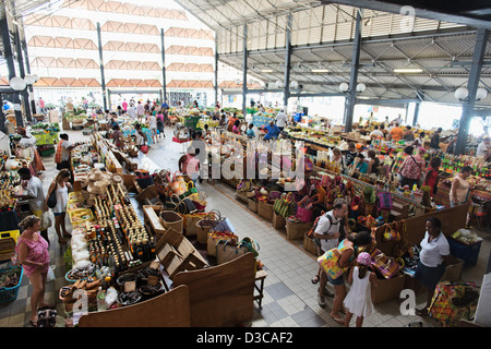 Fort de France market, marché de Fort de france, Martinique, Petites Antilles, mer des Caraïbes, France Banque D'Images