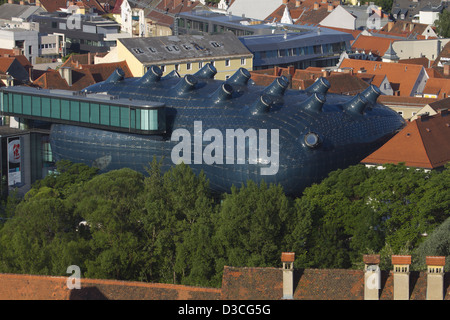 L'Autriche, Styrie, Graz, Kunsthaus de Schlossbergstiege Étapes Banque D'Images