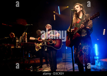 16 septembre 2012 - des monstres et des hommes, d'indie/folk pop de l'Islande, effectue au Teatro dell'Arte, Milan, Italie Banque D'Images