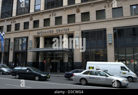 Sydney, Australie, l'ASX Exchange Center Banque D'Images