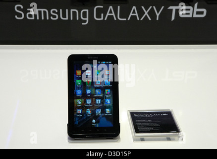 Berlin, Allemagne, Samsung dévoile la Galaxy Tab tablet PC à partir à l'IFA 2010 Banque D'Images