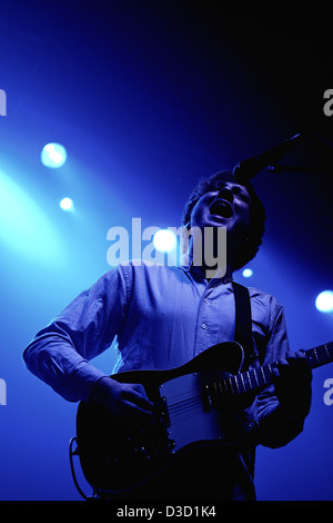 Barcelone, Espagne - DEC 10 : Alex Trimble, homme à l'avant de Two Door Cinema Club, discothèque à Razzmatazz le 19 novembre 2 Banque D'Images