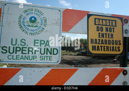 Superfund de l'EPA site nettoyage de Cincinnati (Ohio) Banque D'Images