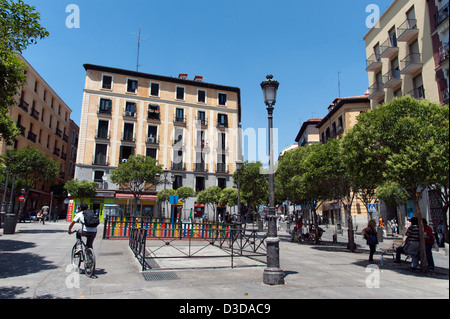 Plaza de Lavapies, Madrid, Espagne Banque D'Images