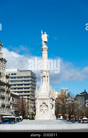 Monument à Christopher Colombus sur la Plaza de Colon Banque D'Images