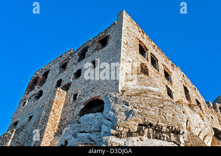 Les ruines de château médiéval en Pologne. Ogrodzieniec Banque D'Images