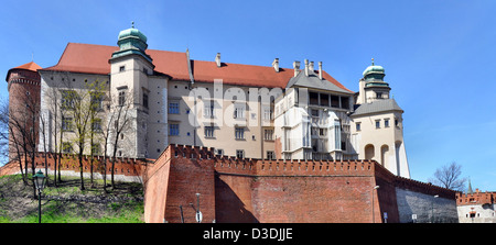 Historique royal de Wawel à Cracovie, Pologne Banque D'Images