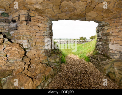 Belas Knap chambré néolithique long barrow près de Winchcombe, Gloucestershire, Royaume-Uni Banque D'Images