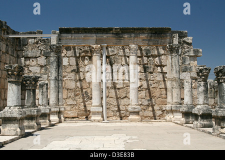 L'ancienne ville de Capharnaüm a joué un rôle très important dans le ministère du Christ Jésus. Banque D'Images