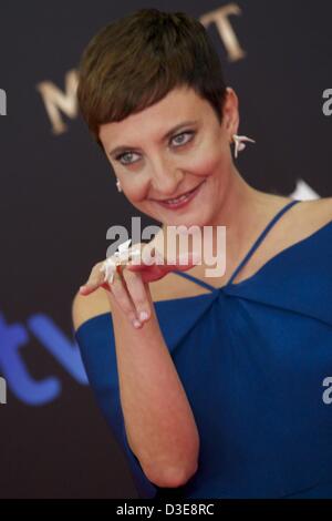 17 février 2013 - Madrid, Espagne - Eva Hache arrive à Goya Cinema Awards 2013, cérémonie à l'hôtel Auditorium le 17 février 2013 à Madrid, Espagne (Image Crédit : © Jack Abuin/ZUMAPRESS.com) Banque D'Images