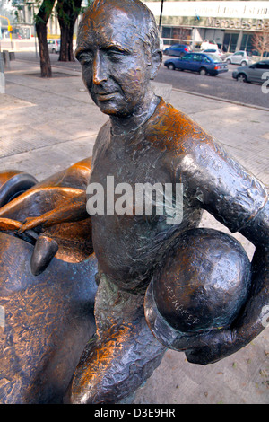 Monument en hommage à Juan Manuel Fangio, Puerto Madero, Buenos Aires, Argentine. Banque D'Images