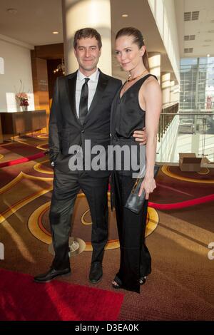 Mark Duplass aux arrivées pour 2013 Writers Guild Awards Los Angeles, JW Marriot à LA LIVE, Los Angeles, CA, 17 février 2013. Photo par : Emiley Schweich/Everett Collection Banque D'Images