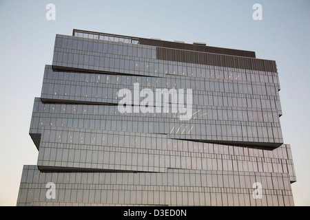 Bâtiment de Channel 9, modèle spécial frit, high-tech au 717 Bourke Street Melbourne Victoria en Australie. Banque D'Images