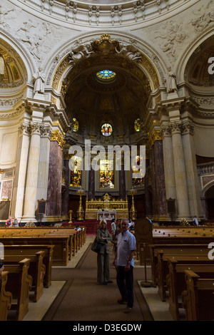 Cathédrale de Berlin (Berliner Dom). L'intérieur. Banque D'Images