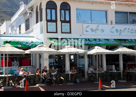 Café Caprice sur la route de la plage de Camps Bay - Cape Town - Afrique du Sud Banque D'Images