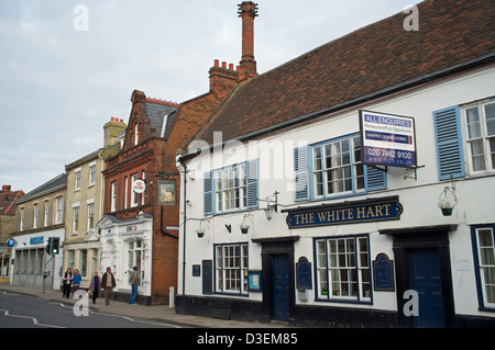 Le White Hart, un fermé public house, Aylesbury, Suffolk, UK. Banque D'Images