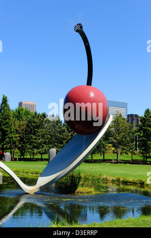 À la cerise dans le centre-ville de Minneapolis Minnesota Spoonbridge Banque D'Images