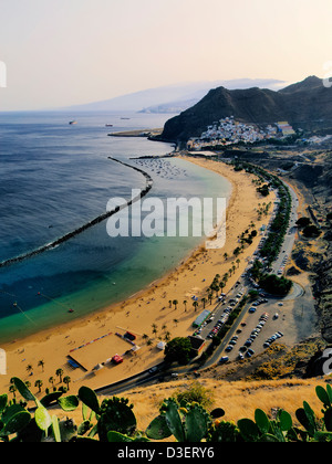 La plage de Teresitas, Tenerife, Îles Canaries Banque D'Images