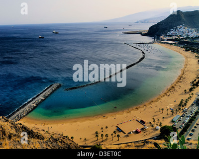 La plage de Teresitas, Tenerife, Îles Canaries Banque D'Images