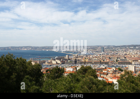 Vue de la ville de Marseille, France Banque D'Images