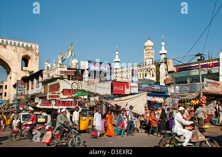 Hyderabad Andhra Pradesh, Inde le Laad Bazaar Banque D'Images