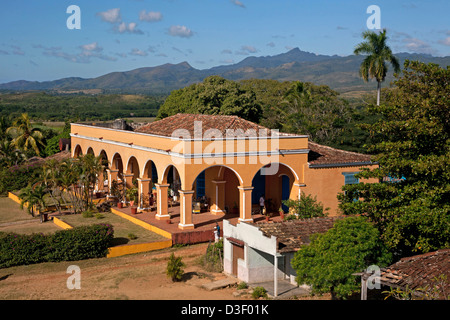 Hacienda Manaca Ignaza Ingenios à la plantation de canne à sucre dans la Valle de los Ingenios / Vallée des moulins à sucre, Cuba Banque D'Images