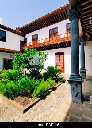 Colonial House Yard, San Cristobal de La Laguna, Tenerife Banque D'Images