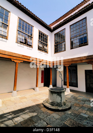 Colonial House Yard, San Cristobal de La Laguna, Tenerife Banque D'Images