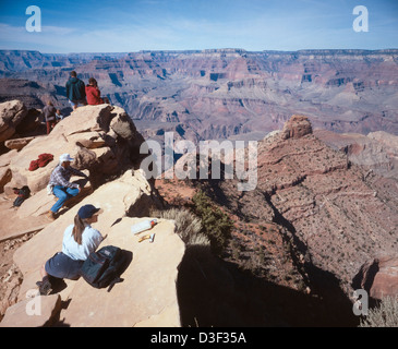 444 'Ooh Aah' Point - South Kaibab Trail Grand Canyon Banque D'Images