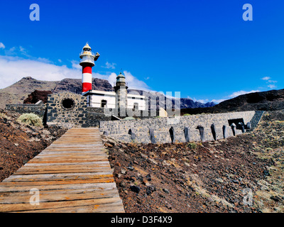 Phare de Punta Teno, Tenerife, Canaries, Espagne Banque D'Images