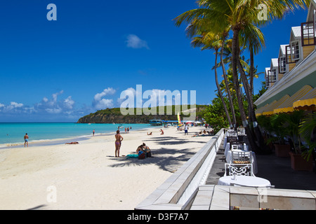 Dickinson bay et sandales Grand Hôtel Antigua, Antigua, Caraïbes, Antilles Banque D'Images