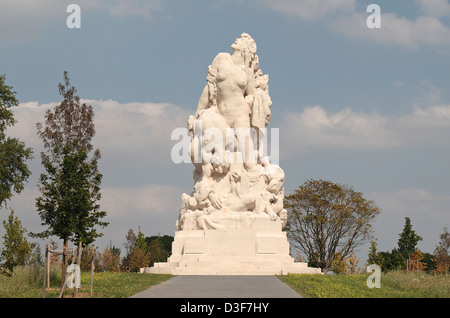 Le Mémorial américain de combattants français de la Marne, un monument de la PREMIÈRE GUERRE MONDIALE à Meaux, Seine-et-Marne, France. Banque D'Images